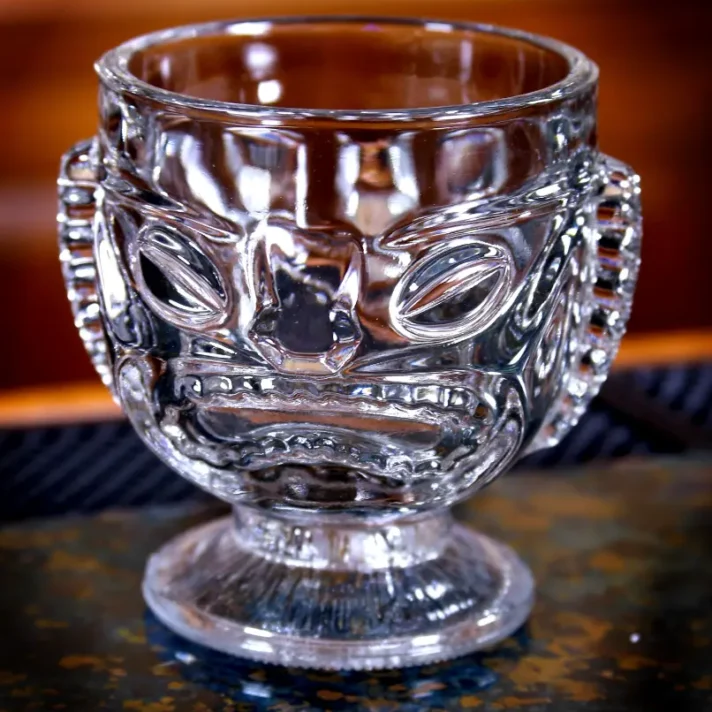 14 oz Happy Sad Tiki Glass