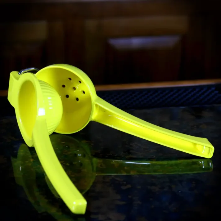 Yellow Enameled Lemon Squeezer